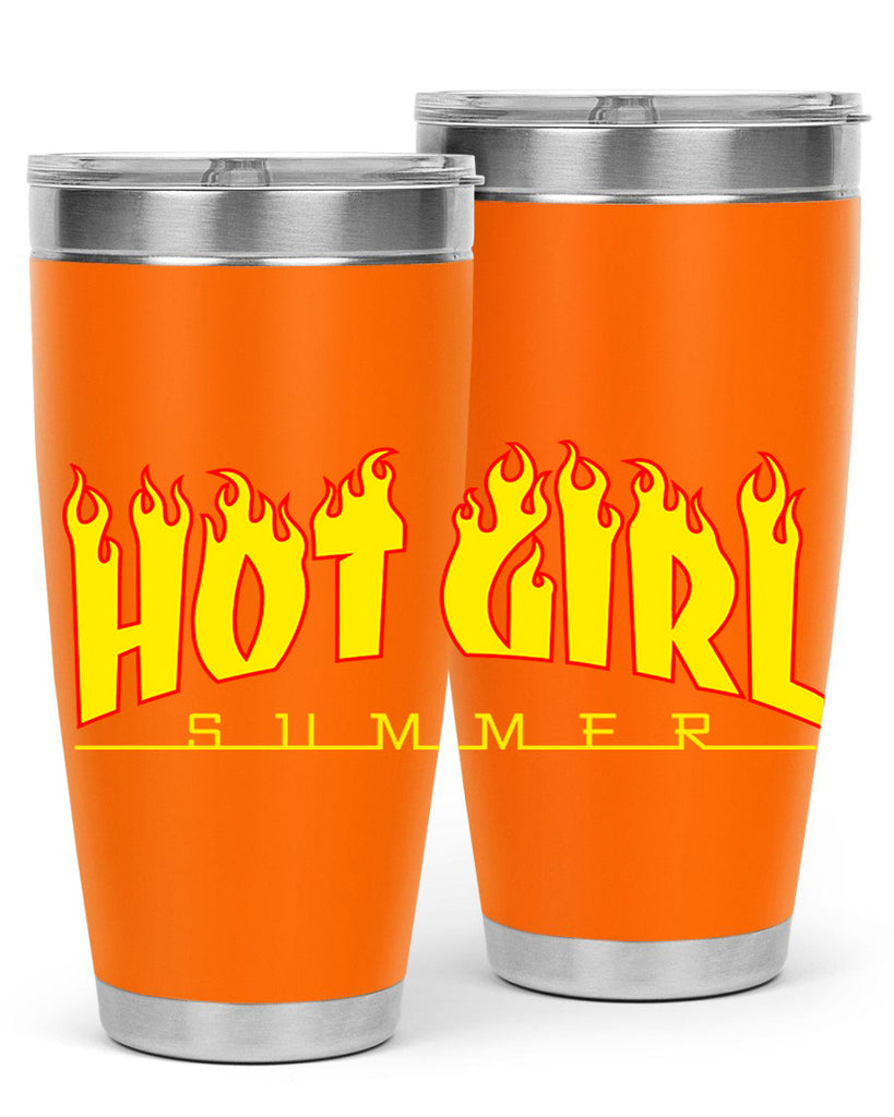 hot girl  summer fire 123#- black words phrases- Cotton Tank