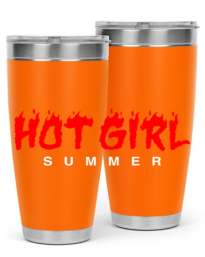 hot girl  summer fire 124#- black words phrases- Cotton Tank
