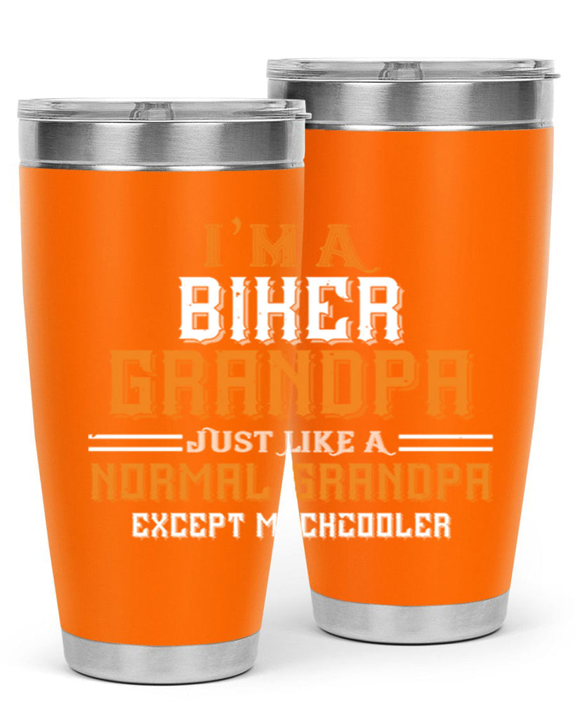 im a biker grandpa just like a normal grandpa except muchcooler 38#- grandpa - papa- Tumbler