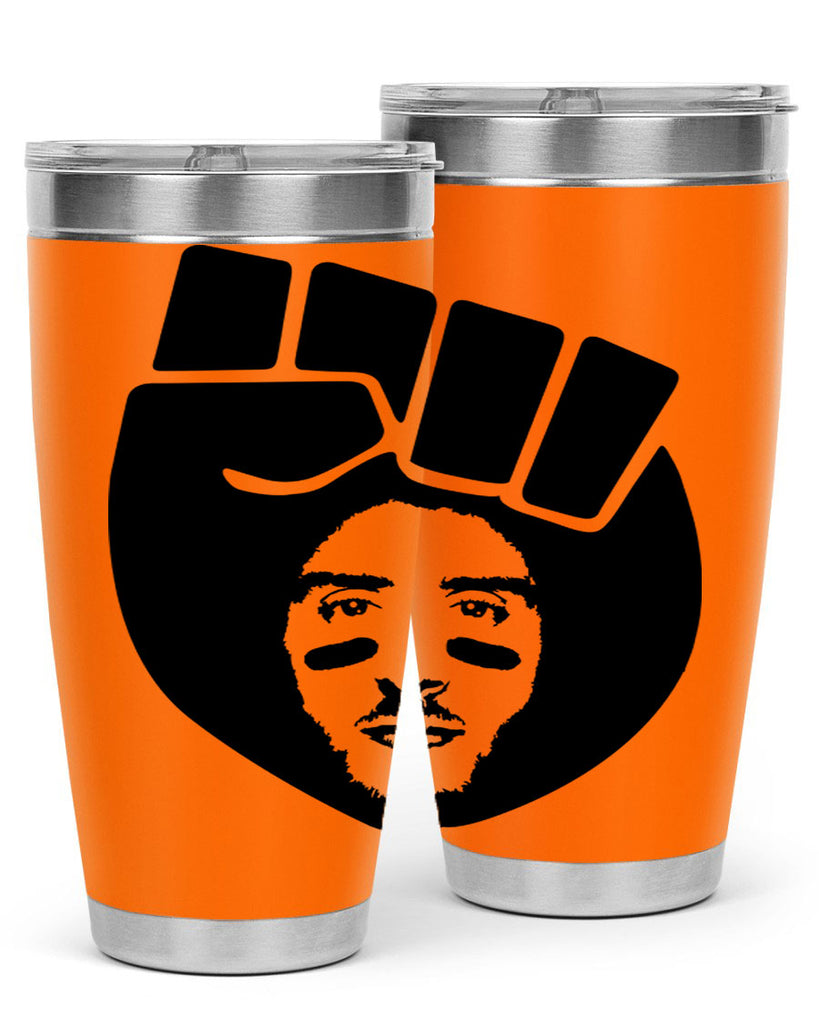 kaepernick fist hair 22#- black men - boys- tumbler