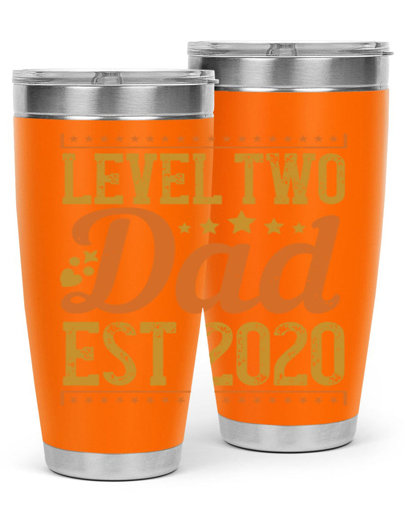 level dad est 189#- fathers day- Tumbler