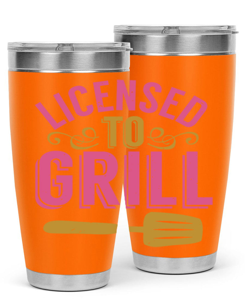 licensed to grill 24#- bbq- Tumbler