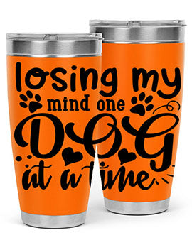 losing my mind one dog at a time Style 75#- dog- Tumbler