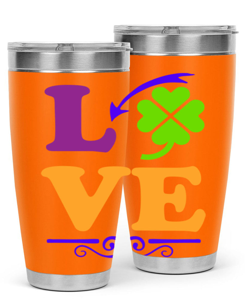 love 18#- mardi gras- Tumbler