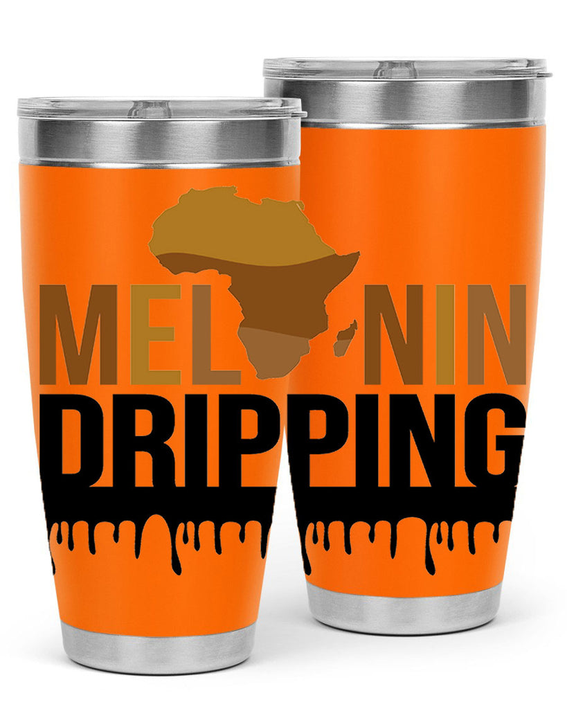 melanin dripping 182#- black words phrases- Cotton Tank