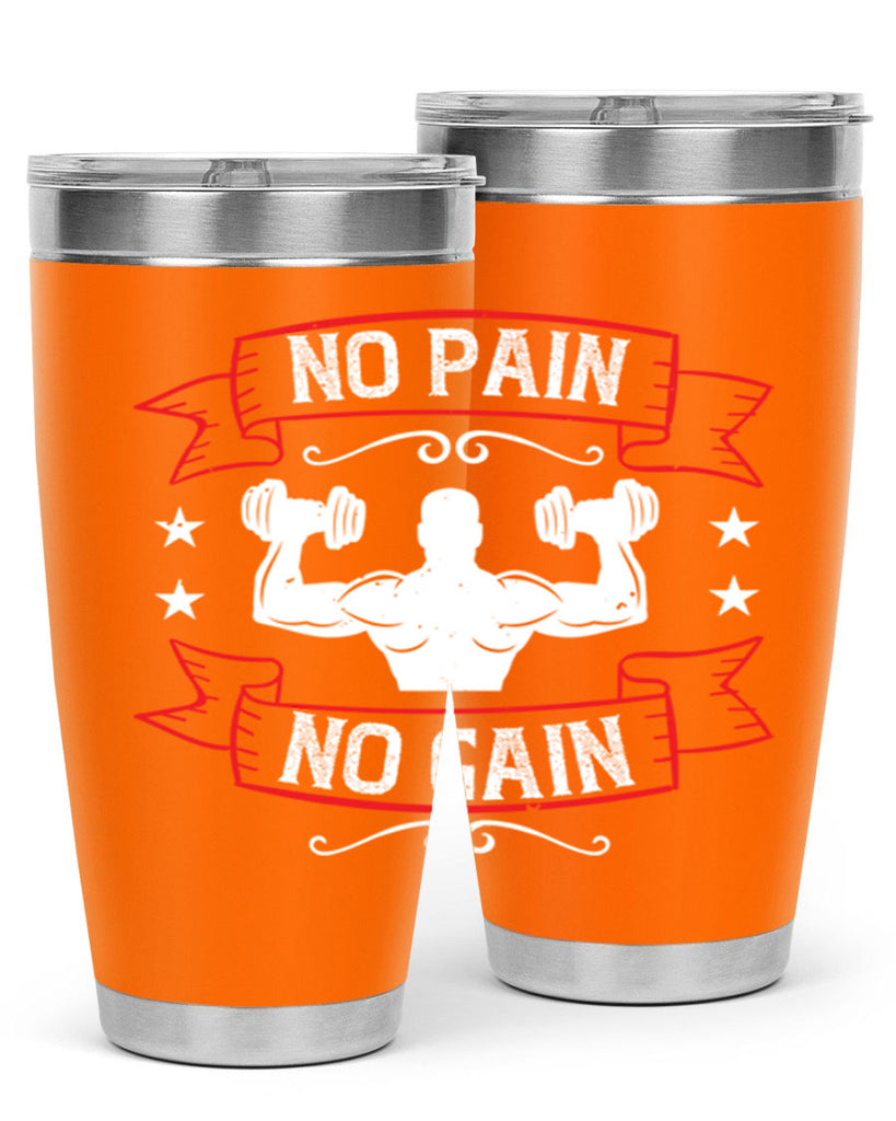 no pain no gain 82#- gym- Tumbler