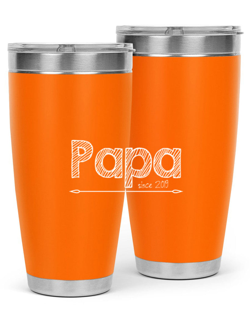 papa since K 130#- grandpa - papa- Tumbler