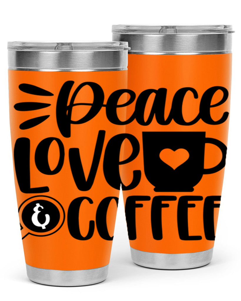 peace love coffee 49#- coffee- Tumbler