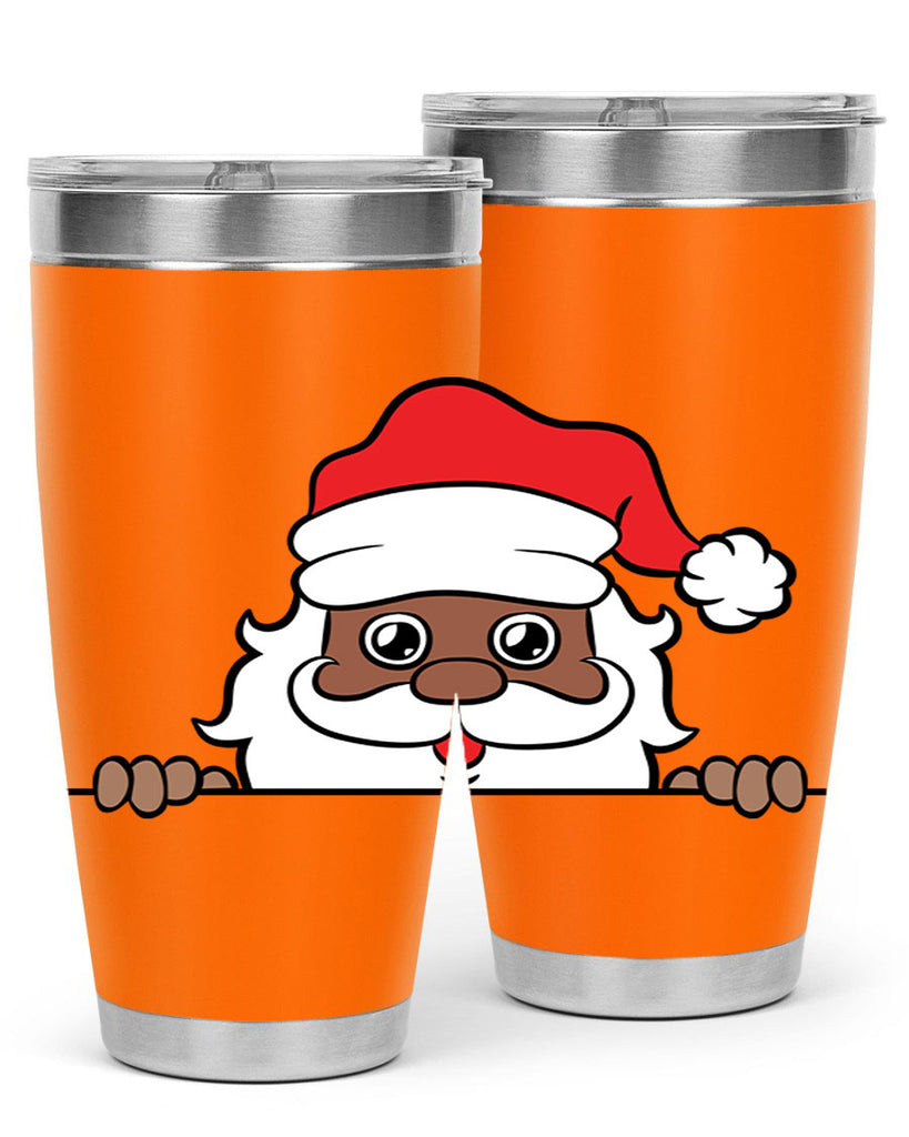 peekaboo black santa 19#- black men - boys- tumbler