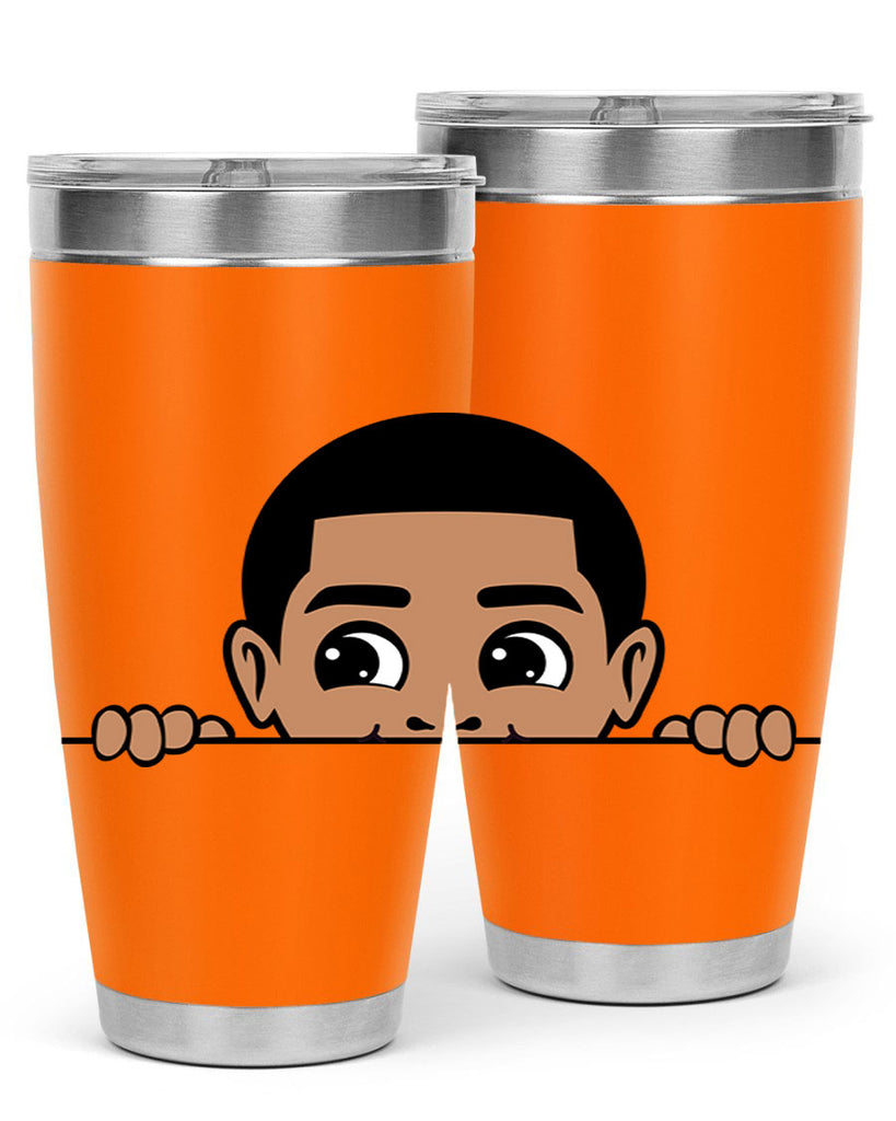 peekaboo boy 17#- black men - boys- tumbler