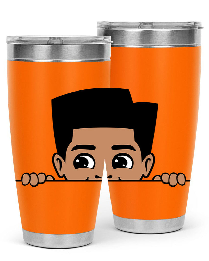 peekaboo boy 18#- black men - boys- tumbler