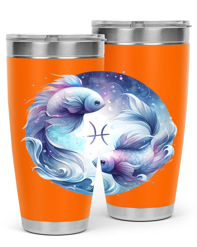 pisces 349#- zodiac- Tumbler