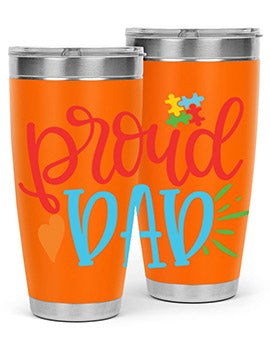 proud dad Style 36#- autism- Tumbler