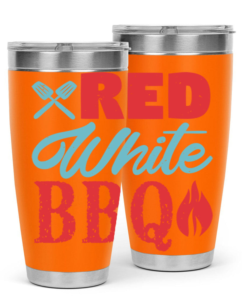 red white bbq 15#- bbq- Tumbler