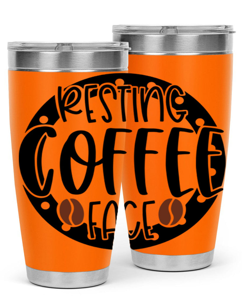 resting coffee face 41#- coffee- Tumbler