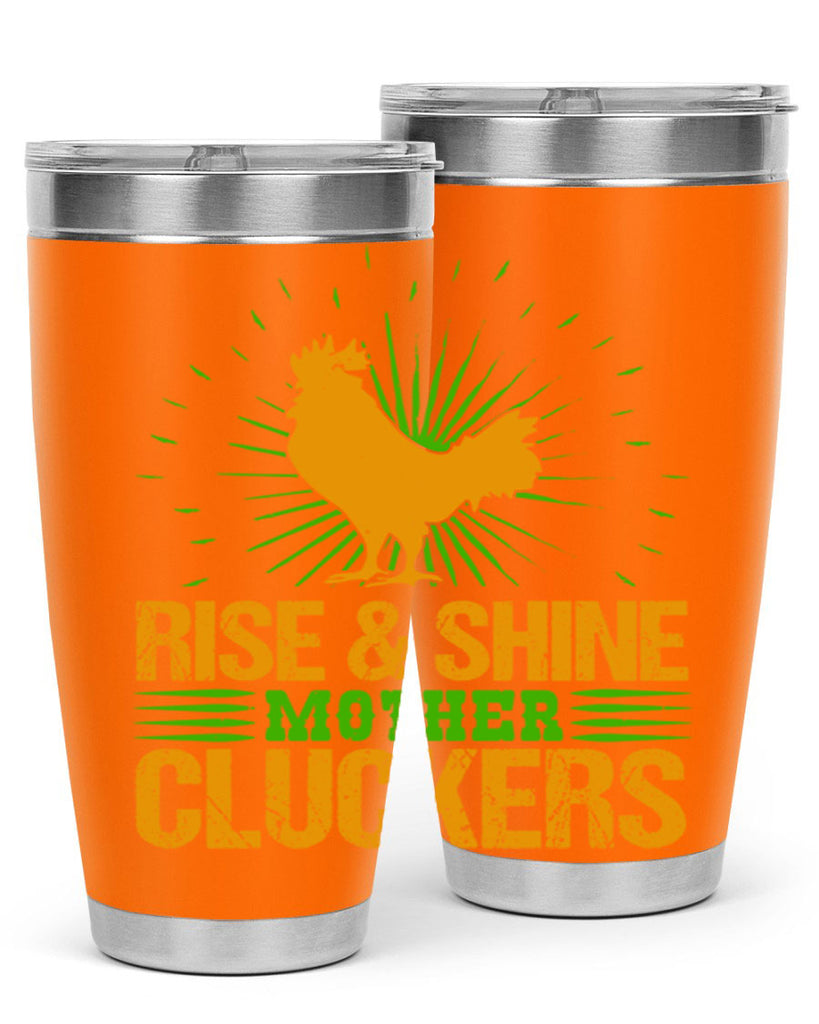 rise and shine mother cluckers 38#- farming and gardening- Tumbler