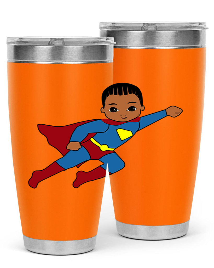 super kid 1#- black men - boys- tumbler