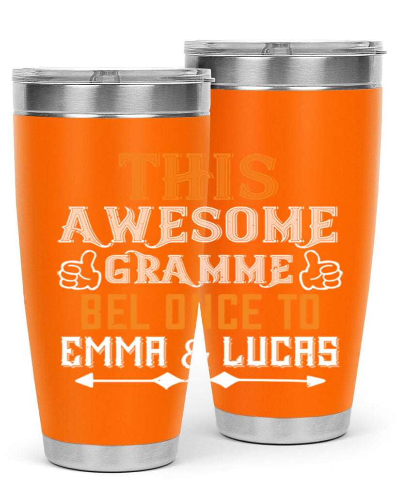 this awesomegramme 4#- grandpa - papa- Tumbler