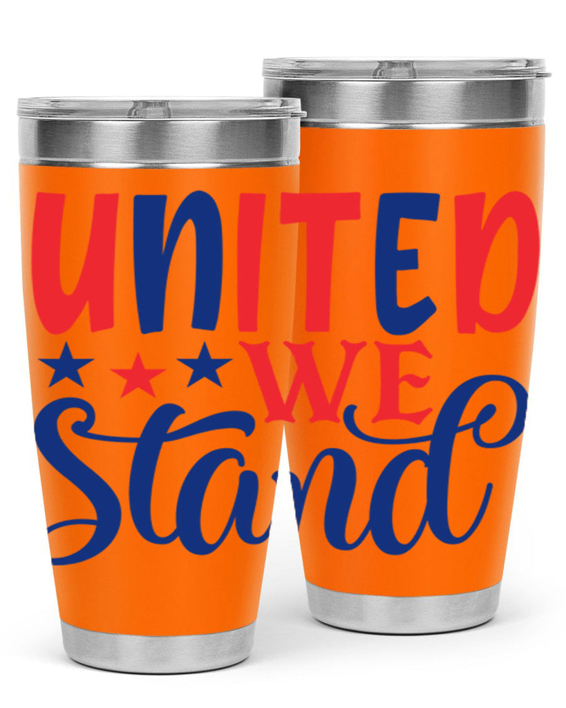 united we stand Style 75#- Fourt Of July- Tumbler