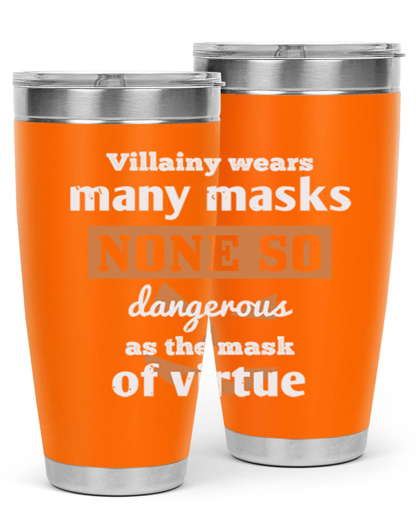 villainy wears many masks 124#- halloween- Tumbler