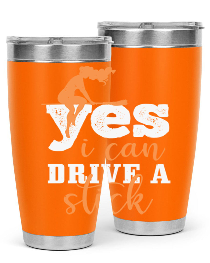 yesi can drive a stick 120#- halloween- Tumbler