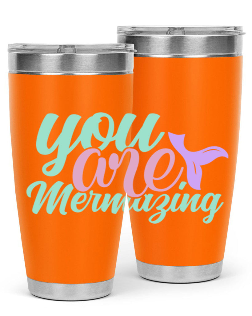 you are mermazing 9#- mermaid- Tumbler