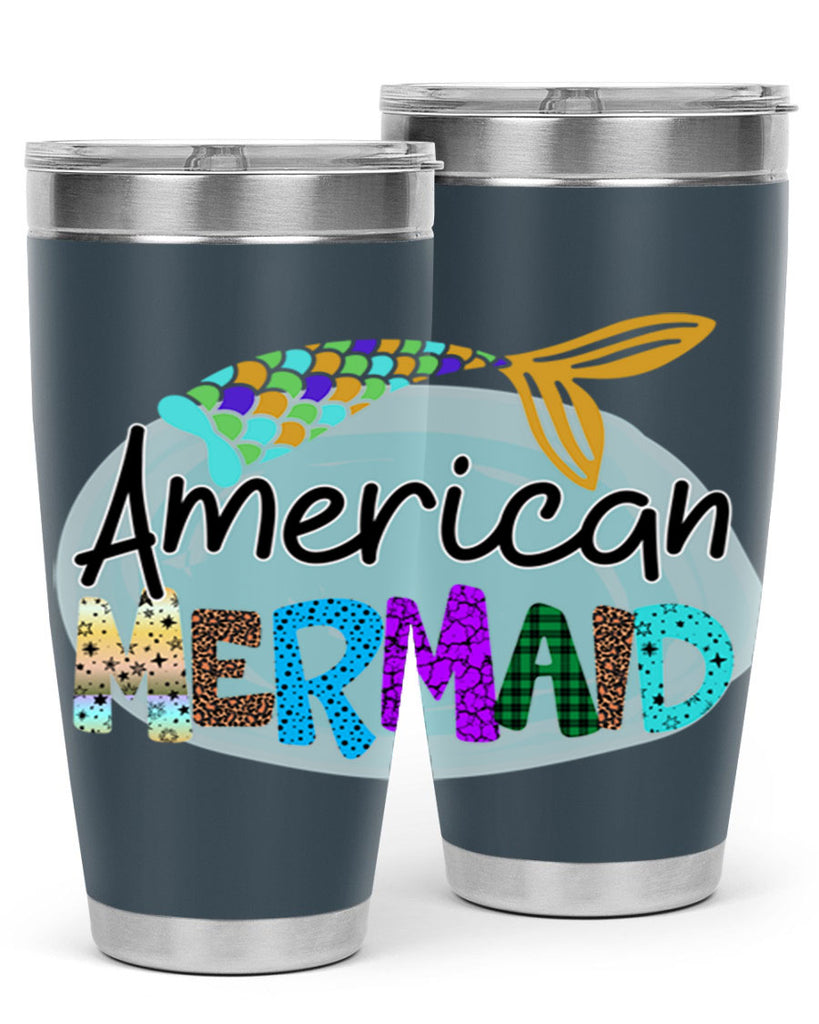 American Mermaid 14#- mermaid- Tumbler