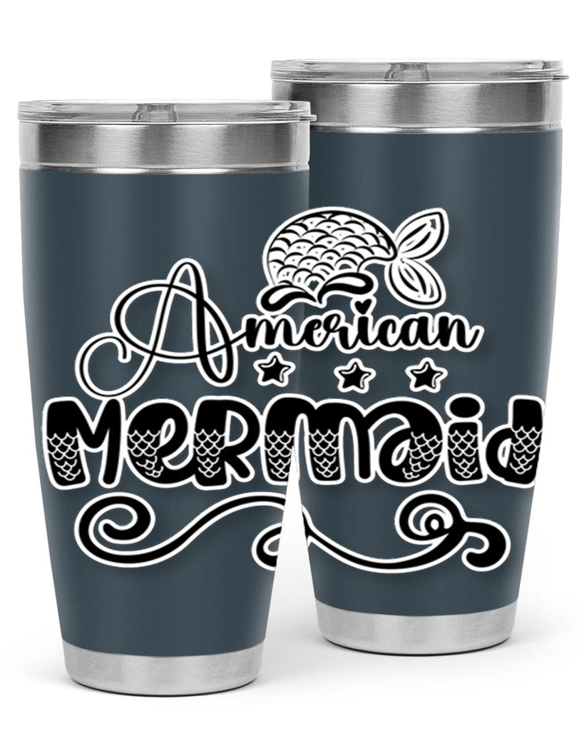 American Mermaid 15#- mermaid- Tumbler