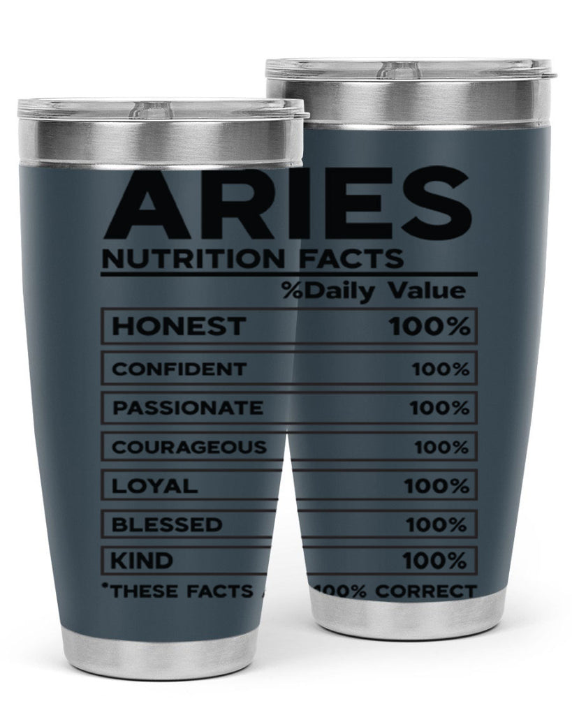 Aries Nutrition Facts 97#- zodiac- Tumbler