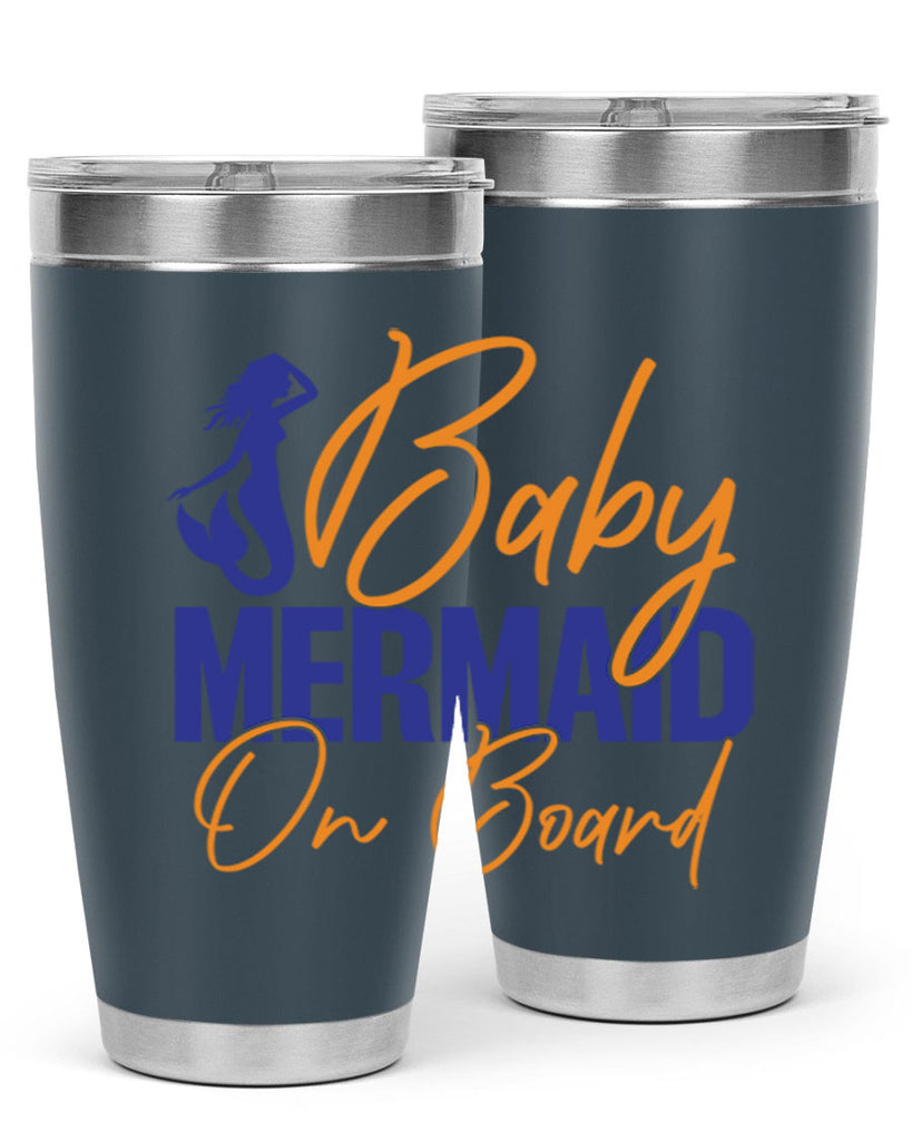 Baby Mermaid on Board 20#- mermaid- Tumbler