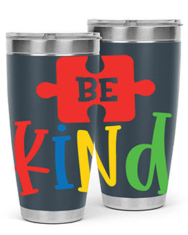 Be Kind Style 9#- autism- Tumbler