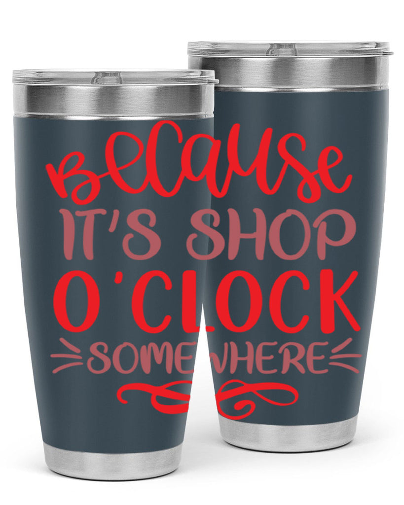 Because Its Shop Oclock Somewhere 19#- fashion- Cotton Tank