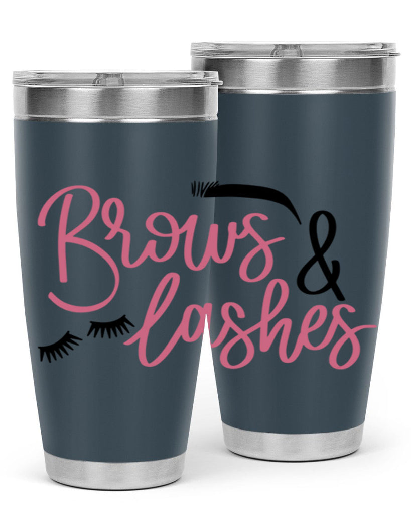 Brows Lashes Style 122#- make up- Tumbler