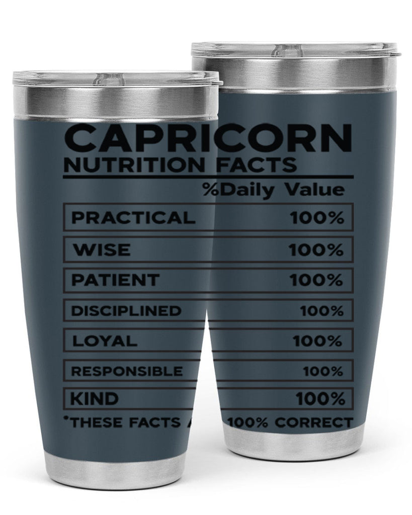 Capricorn Nutrition Facts 185#- zodiac- Tumbler