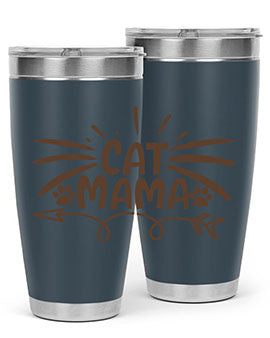 Cat Mama Style 5#- cat- Tumbler