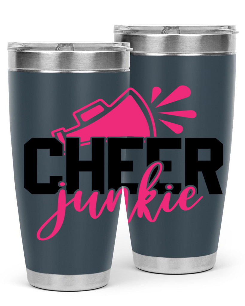 Cheer junkie 1390#- cheer- Tumbler