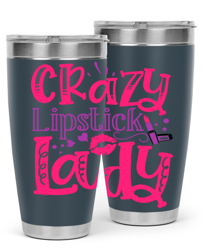 Crazy Lipstick Lady Style 241#- make up- Tumbler