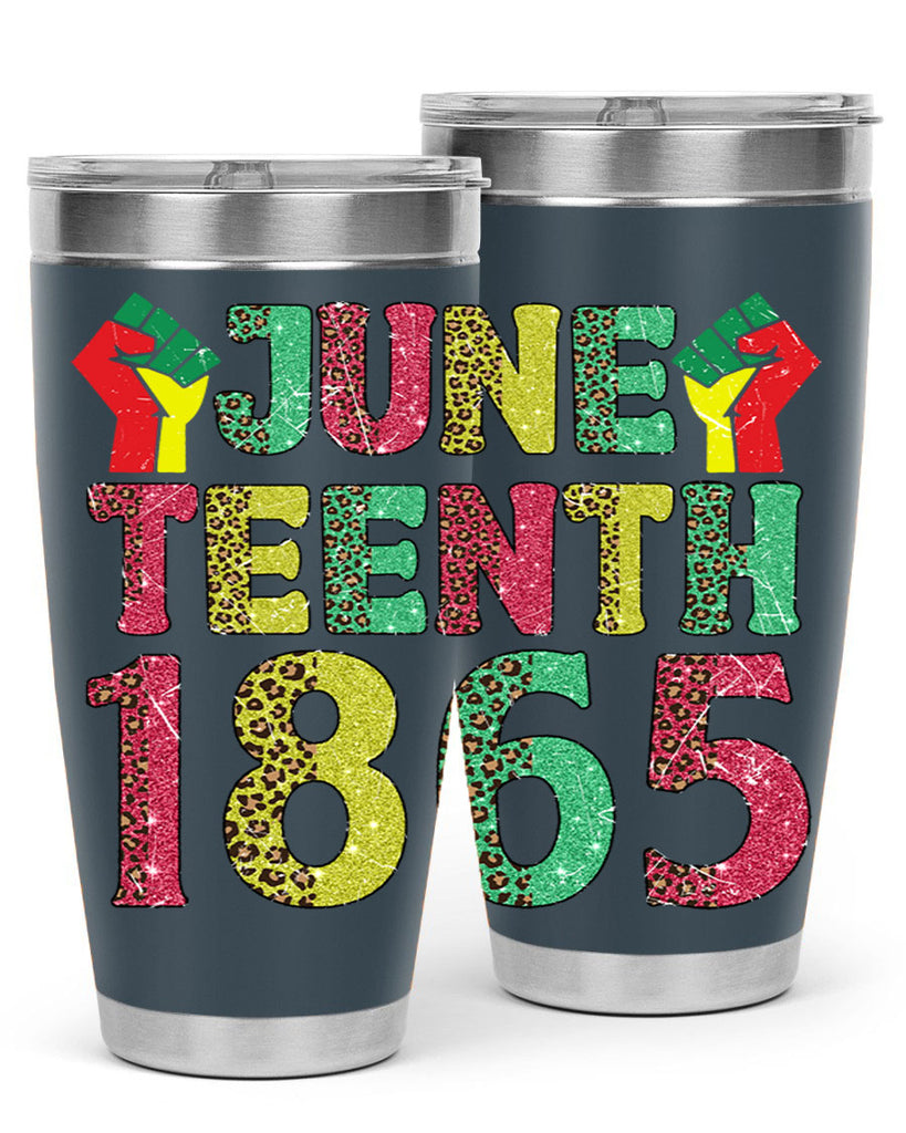 Fist Juneteenth Since 1865 Design Png 10#- Juneteenth- tumbler