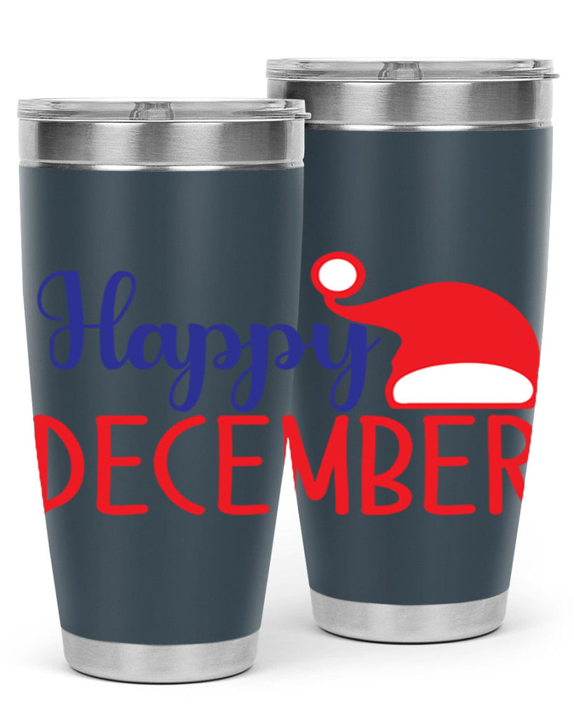 Happy December 135#- winter- Tumbler