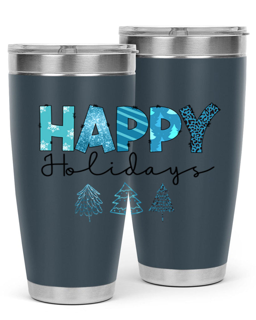 Happy Holidays 140#- winter- Tumbler