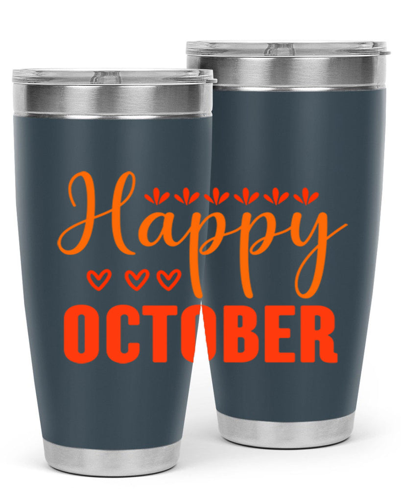 Happy October Design 237#- fall- Tumbler