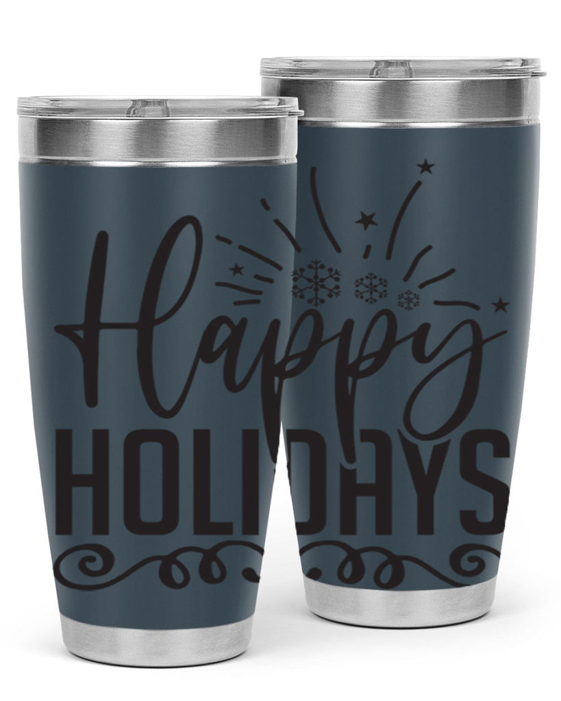 Happy holidays 137#- winter- Tumbler