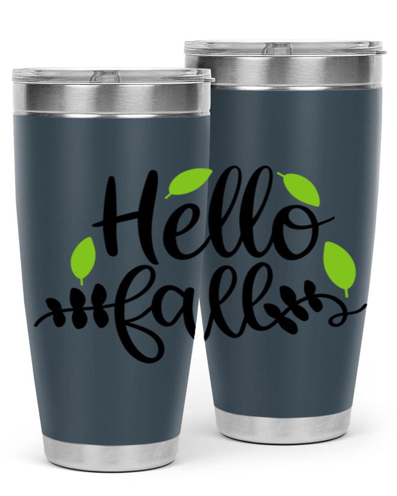 Hello Fall 283#- fall- Tumbler