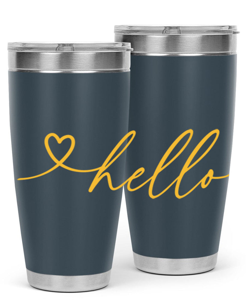 Hello heart183#- spring- Tumbler