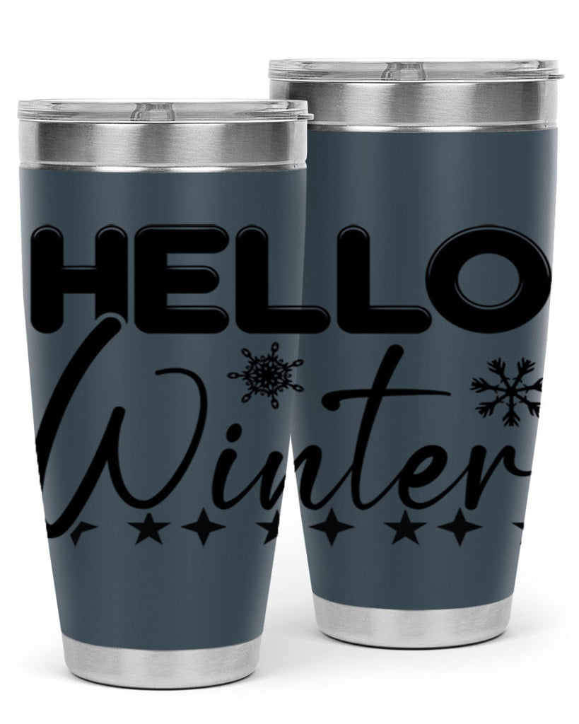 Hello winter 183#- winter- Tumbler