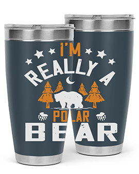 I'm really a polar bear 17#- Bears- Tumbler