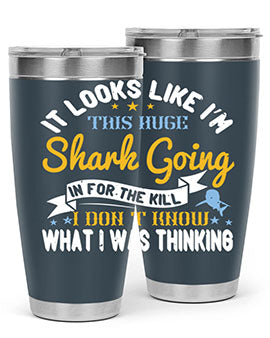 It looks like I’m this huge shark going in for the kill…I don’t know what I was thinking Style 60#- shark  fish- Tumbler