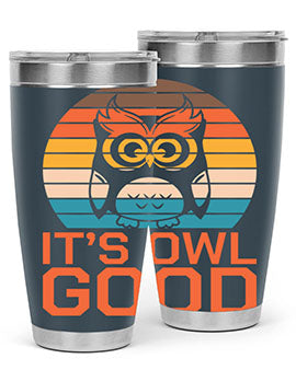 Its Owl Good Retro Owl A TurtleRabbit 10#- owl- Tumblers
