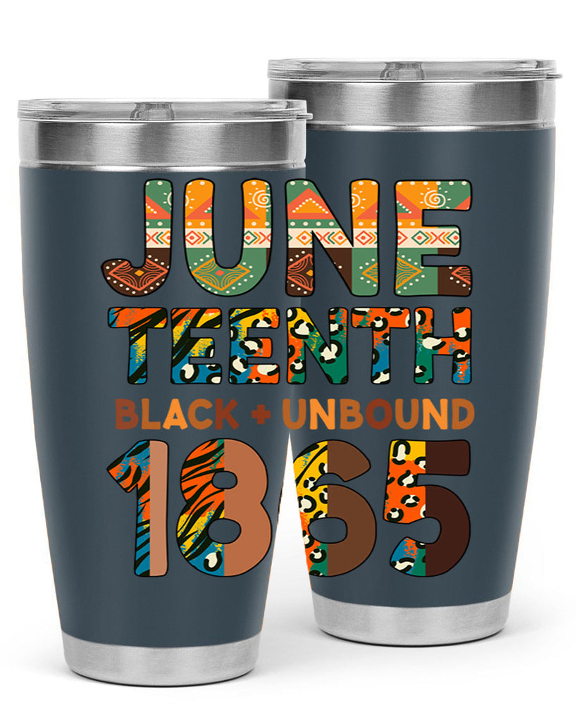 Juneteenth Black Unbound 1865 Png 33#- Juneteenth- tumbler