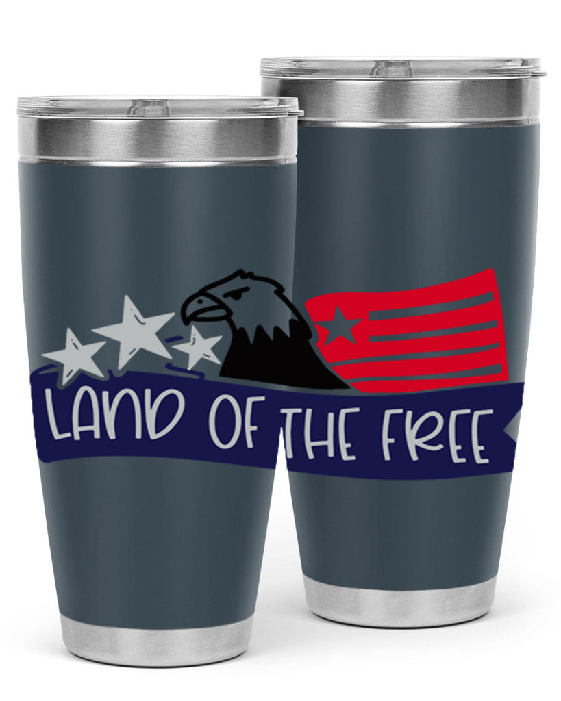 Land Of The Free Style 157#- Fourt Of July- Tumbler